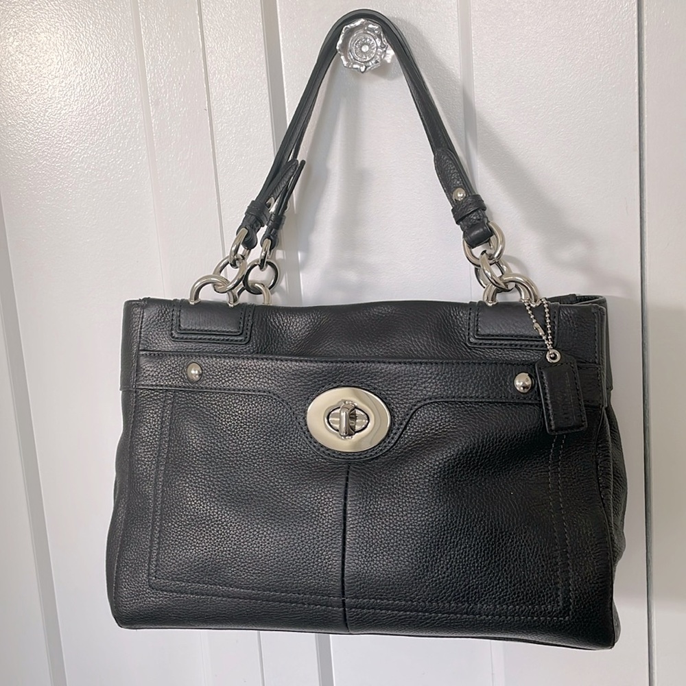 Coach Black Penelope Handbag New